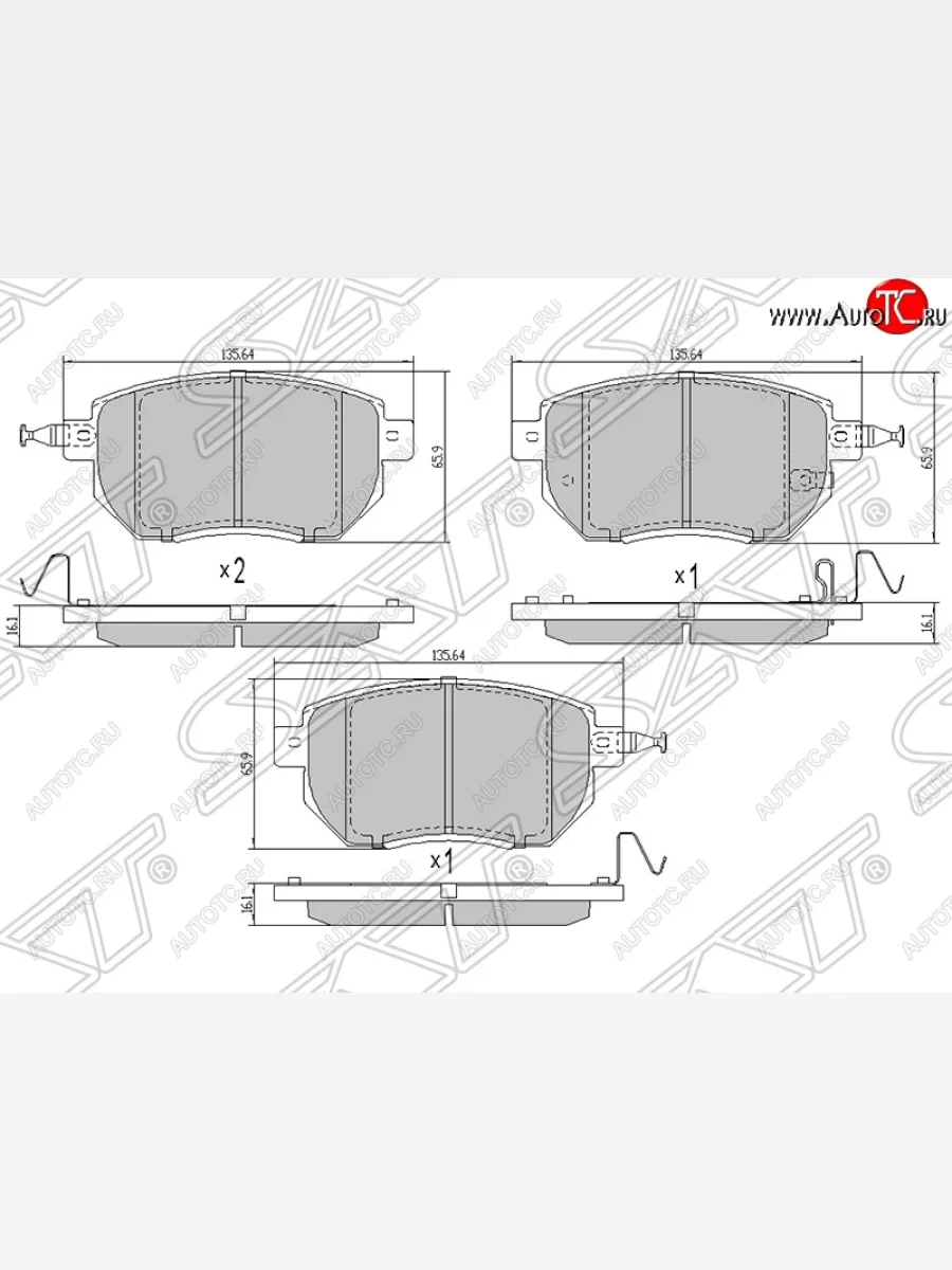 Колодки тормозные SAT (передние) INFINITI FX37 S51 рестайлинг (2011-2013)  в Керчи Республика Крым