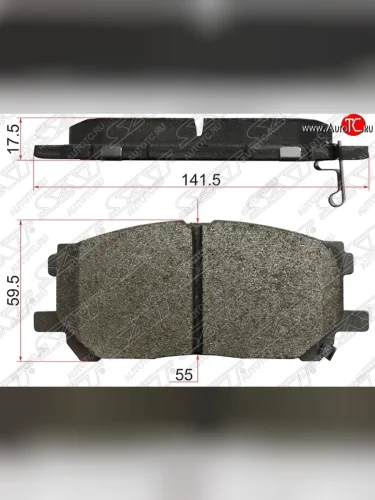 Колодки тормозные SAT (передние) Lexus RX350 AL10 дорестайлинг (2008-2012)