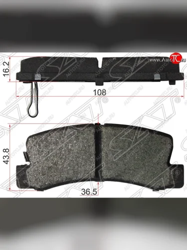 Колодки тормозные задние SAT Toyota Celica T180 (1989-1993)