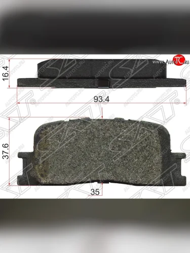 Колодки тормозные задние SAT Toyota Camry XV40 рестайлинг (2009-2011)