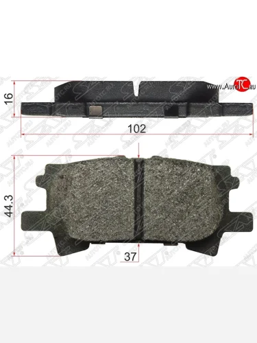 Колодки тормозные SAT (задние) Lexus RX300 XU30 дорестайлинг (2003-2006)