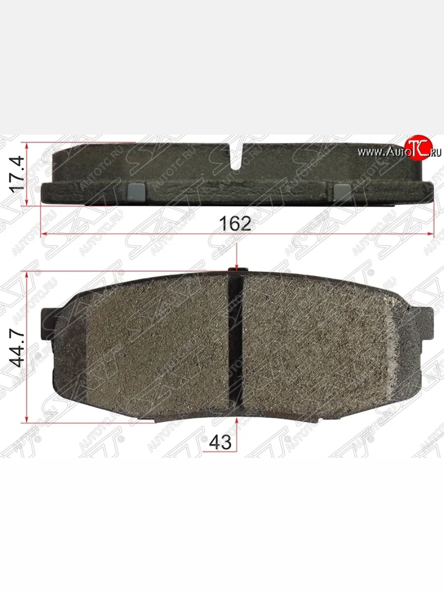 Колодки тормозные SAT (задние) Lexus LX570 J200 дорестайлинг (2007-2012)  в Керчи Республика Крым