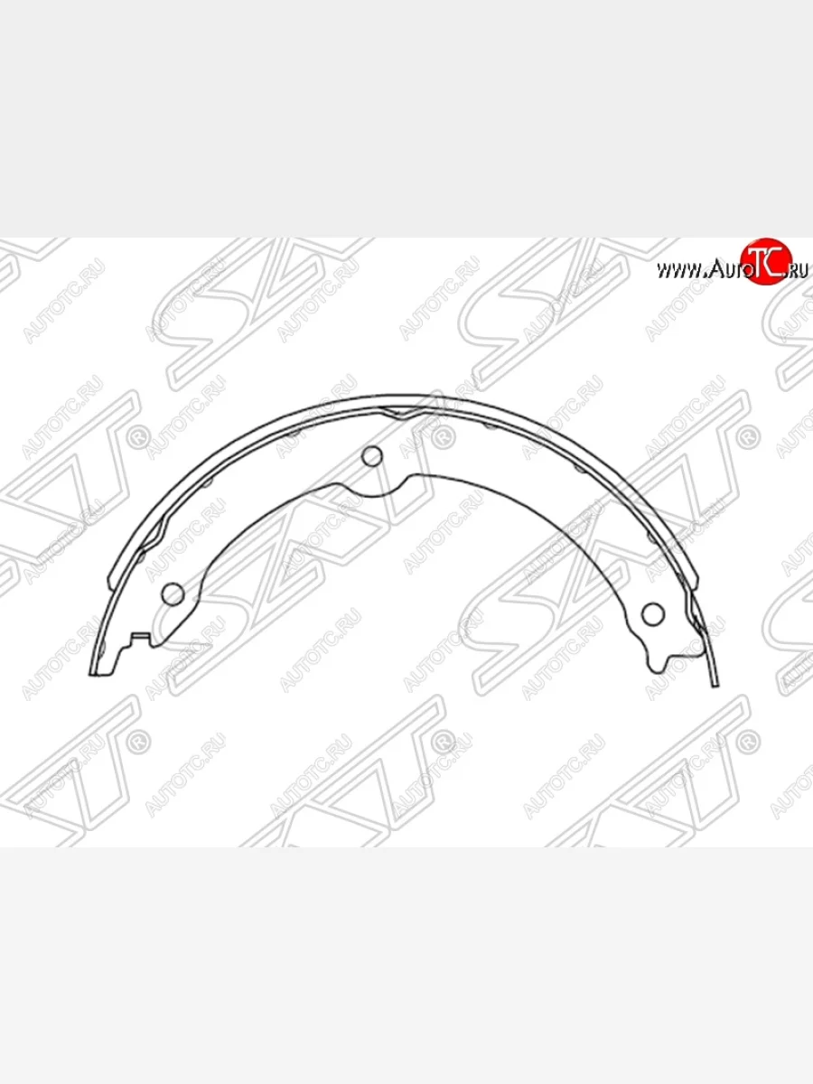 Колодки ручного тормоза SAT (комплект, 4 шт.) Lexus LX570 J200 дорестайлинг (2007-2012)  в Перми Пермском крае