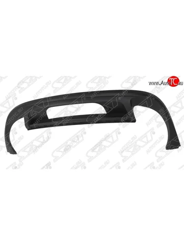 Накладка на задний бампер SAT Volkswagen Touareg 2 NF рестайлинг (2014-2018)