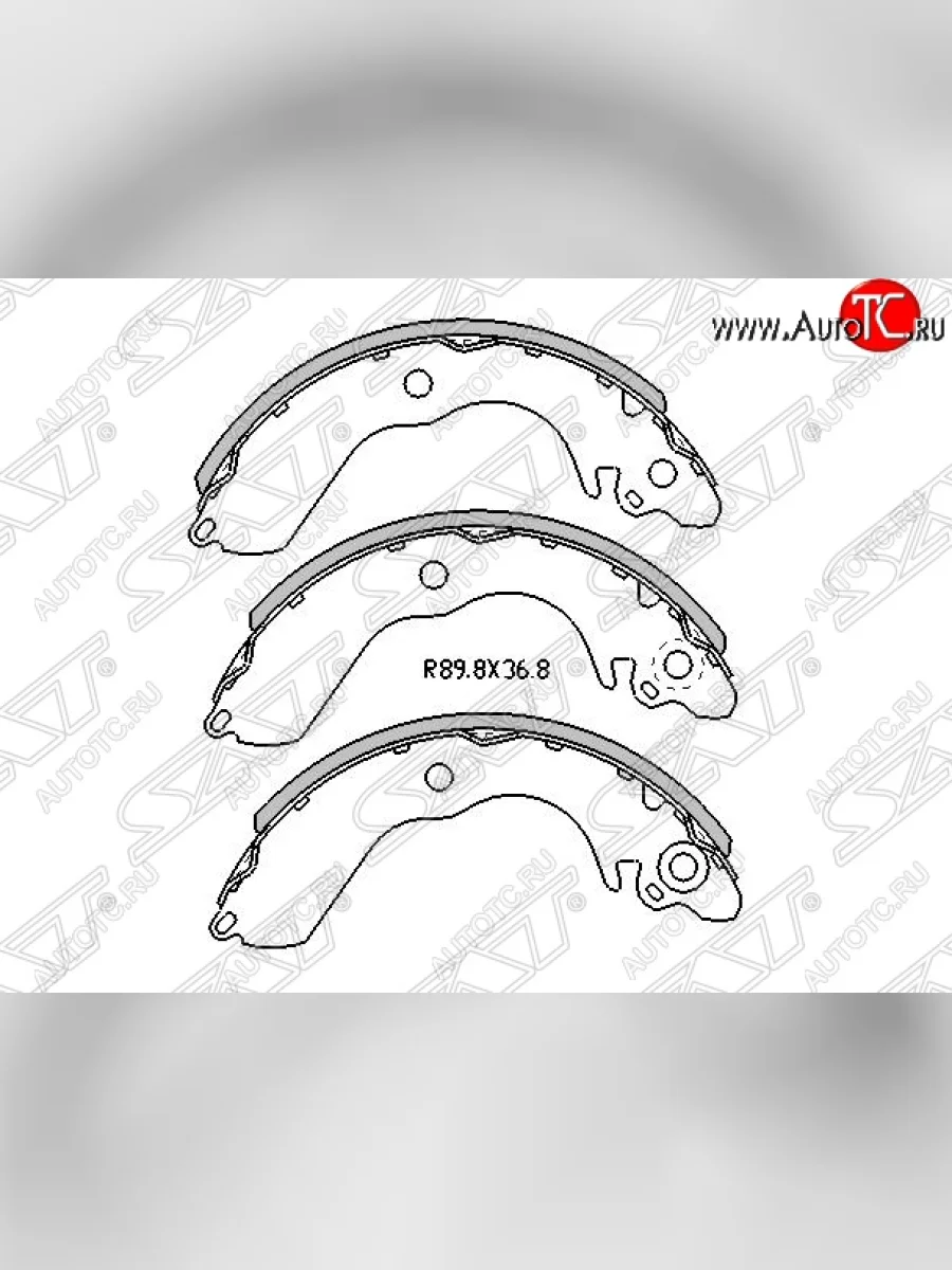 Колодки тормозные SAT (задние) Mitsubishi Mirage CJ,CK,CL,CM хэтчбэк 3 дв. (1995-2001)  в Керчи Республика Крым
