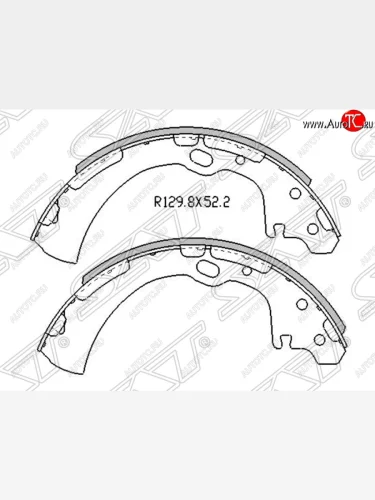 Колодки тормозные SAT (задние) Nissan Elgrand 2 дорестайлинг (2002-2004)