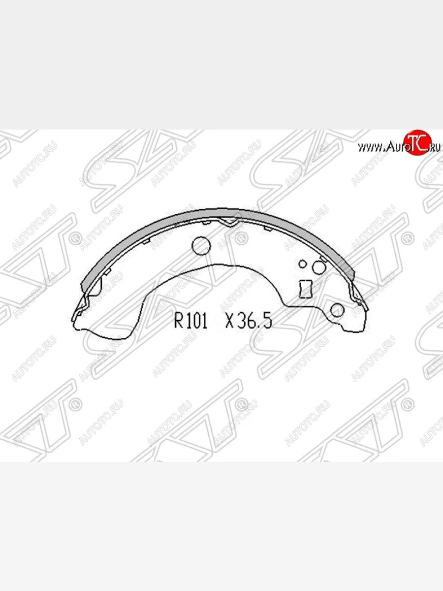 Колодки тормозные SAT (задние) Nissan Bluebird Sylphy G10 седан дорестайлинг (2000-2003)  в Керчи Республика Крым