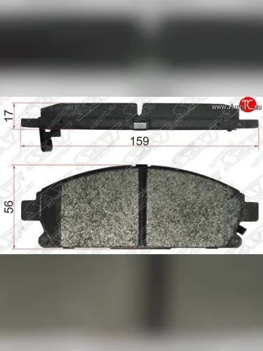 Колодки тормозные SAT (передние) Nissan Presage U30 рестайлинг (2001-2003)