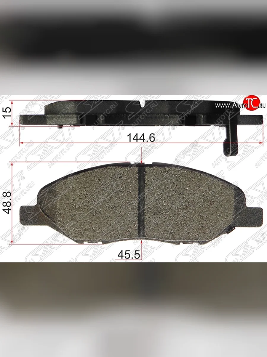 Колодки тормозные SAT (передние) Nissan Note 1 E11 дорестайлинг (2004-2008)  в Керчи Республика Крым