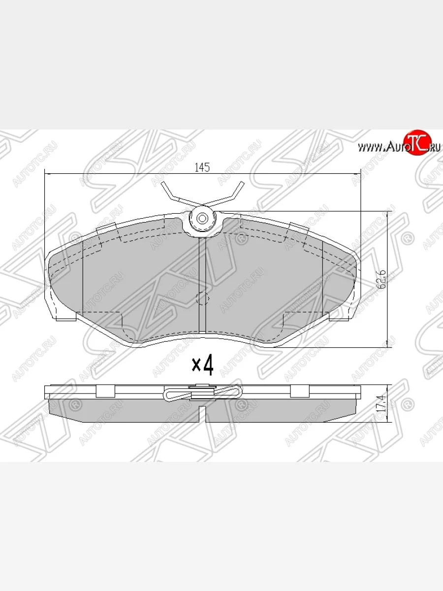 Колодки тормозные SAT (передние)  Renault  Espace  3, Trafic  X83  в Самаре Самарской области