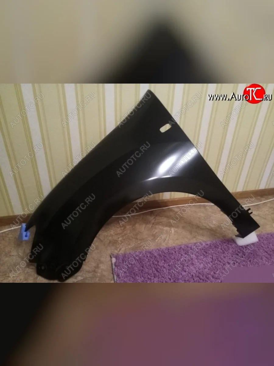 Крыло переднее SPARD (с отв. под повторитель, левое) Renault Logan 2 рестайлинг (2018-2025) (Неокрашенное)  в Перми Пермском крае