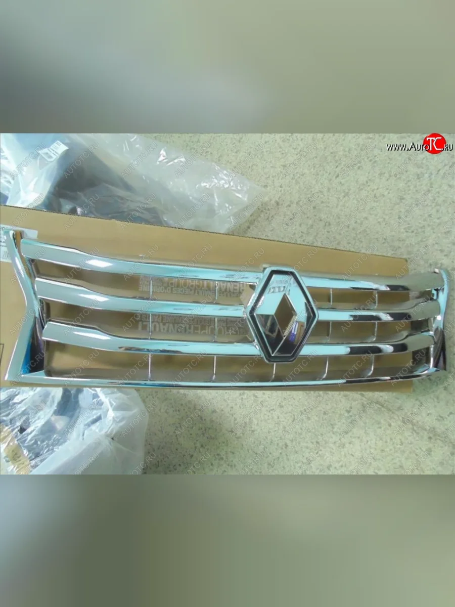 Решетка радиатора SPARD (хром) Renault Duster HS дорестайлинг (2010-2015) (Неокрашенная)  в Самаре Самарской области