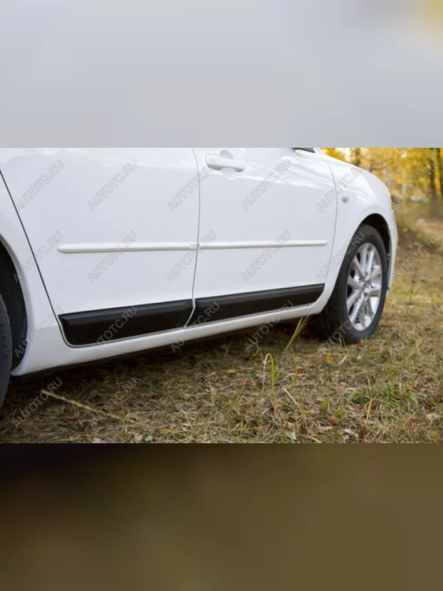 Молдинг двери RA (задний левый) Mazda 3/Axela BK дорестайлинг седан (2003-2006) (Поверхность глянец (под окраску), Неокрашенные)  в Самаре Самарской области