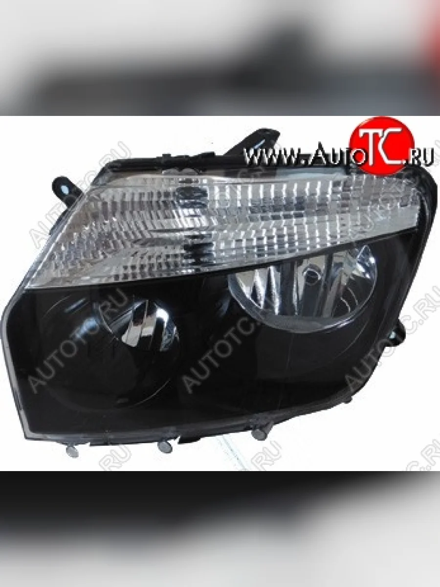 Фара BRIGHTROAD (под эл. корректор, черная, левая) Renault Duster HS дорестайлинг (2010-2015)  в Керчи Республика Крым