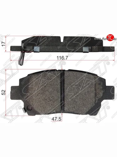 Колодки тормозные SAT (передние) Lifan Solano  дорестайлинг (2010-2015)