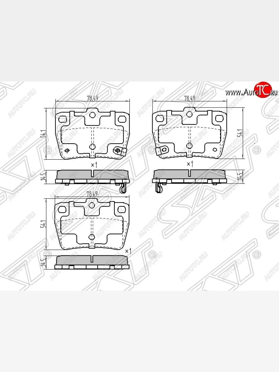 Колодки тормозные SAT (задние) Toyota RAV4 CA20 3 дв. дорестайлинг (2000-2003)  в Керчи Республика Крым