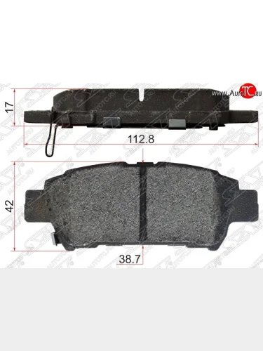 Колодки тормозные SAT (задние) Toyota Ipsum ACM20 дорестайлинг (2001-2003)
