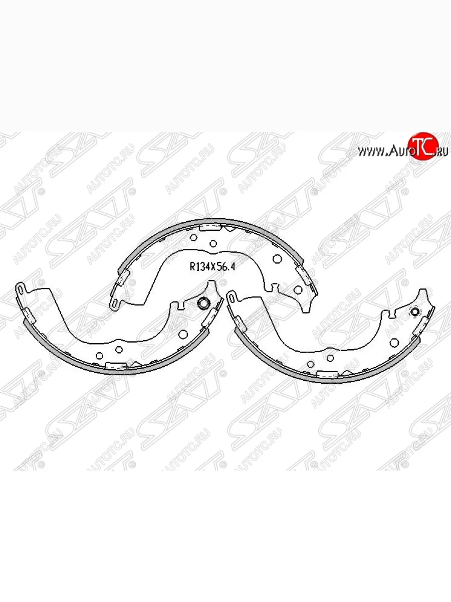 Колодки тормозные SAT (задние) Toyota Hiace H100 минивэн дорестайлинг (Япония) (1989-1993)  в Самаре Самарской области
