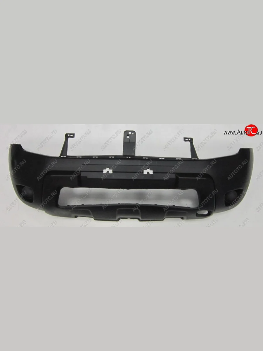 Передний бампер SPARD (без ПТФ) Renault Duster HS дорестайлинг (2010-2015) (Неокрашенный)  с доставкой в г. Керчь