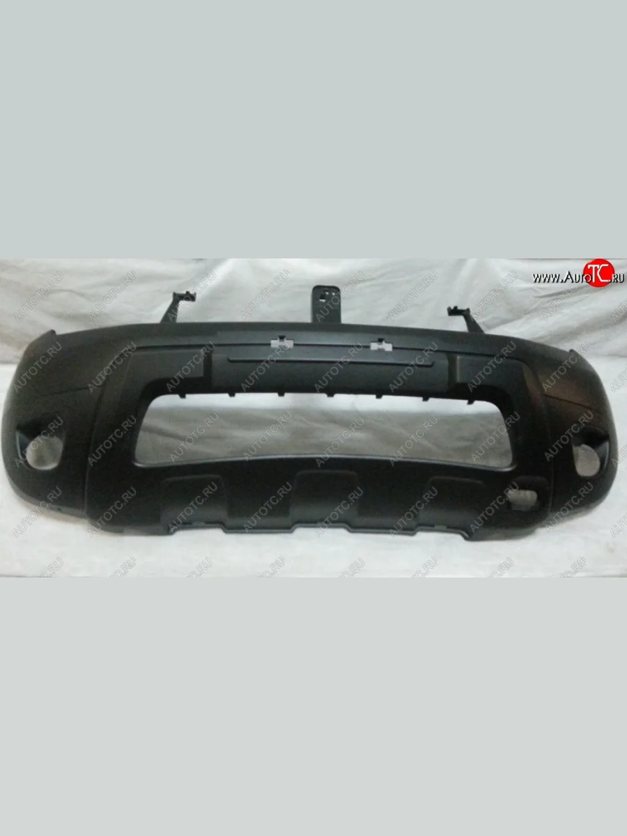 Передний бампер SPARD (под ПТФ) Renault Duster HS дорестайлинг (2010-2015) (Неокрашенный)  в Перми Пермском крае