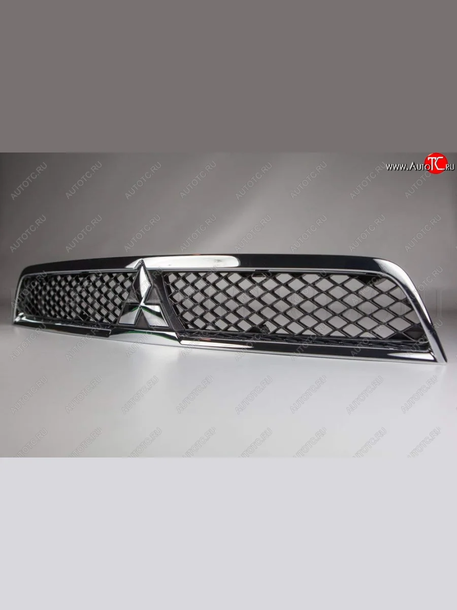 Решетка радиатора SPARD (хром) Mitsubishi Lancer 10 CY седан рестайлинг (2011-2017) (Неокрашенная)  с доставкой в г. Пермь
