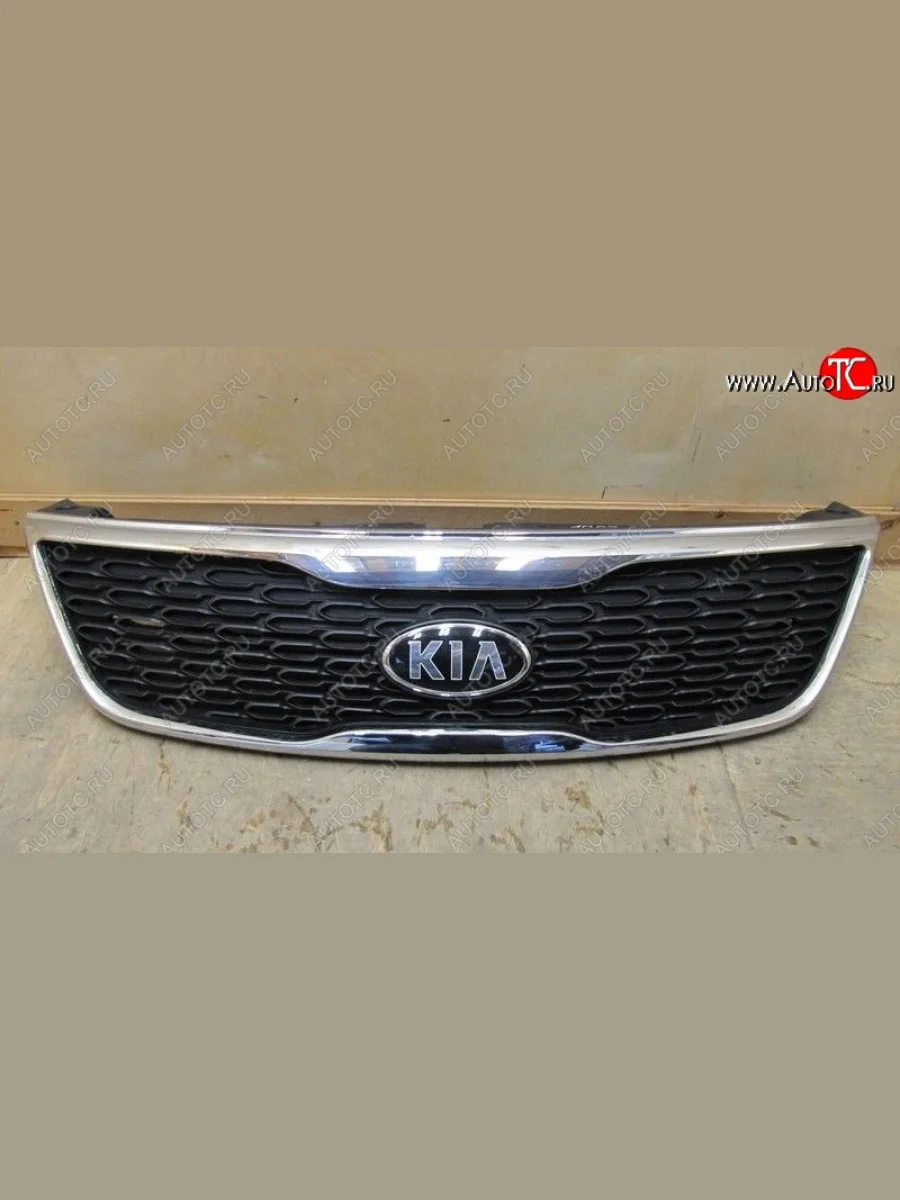 Решетка радиатора SPARD (хром) KIA Sorento XM рестайлинг (2012-2015) (Неокрашенная)  в Перми Пермском крае