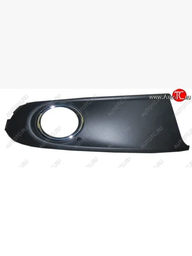 Вставки для ПТФ в передний бампер SAT (хром, правая) Volkswagen Polo  Mk5 6R,6C,61 (2009-2015) седан дорестайлинг