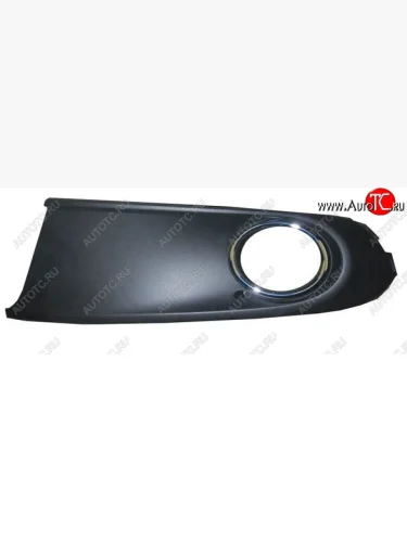 Вставки для ПТФ в передний бампер SAT (хром, левая) Volkswagen Polo  Mk5 6R,6C,61 (2009-2015) седан дорестайлинг