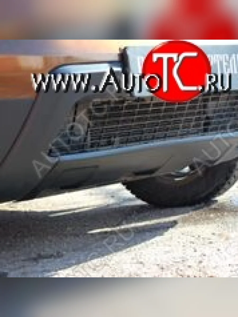 Накладка переднего бампера RA  Renault Duster (2010-2015) HS (Поверхность шагрень (черная))  в Самаре Самарской области