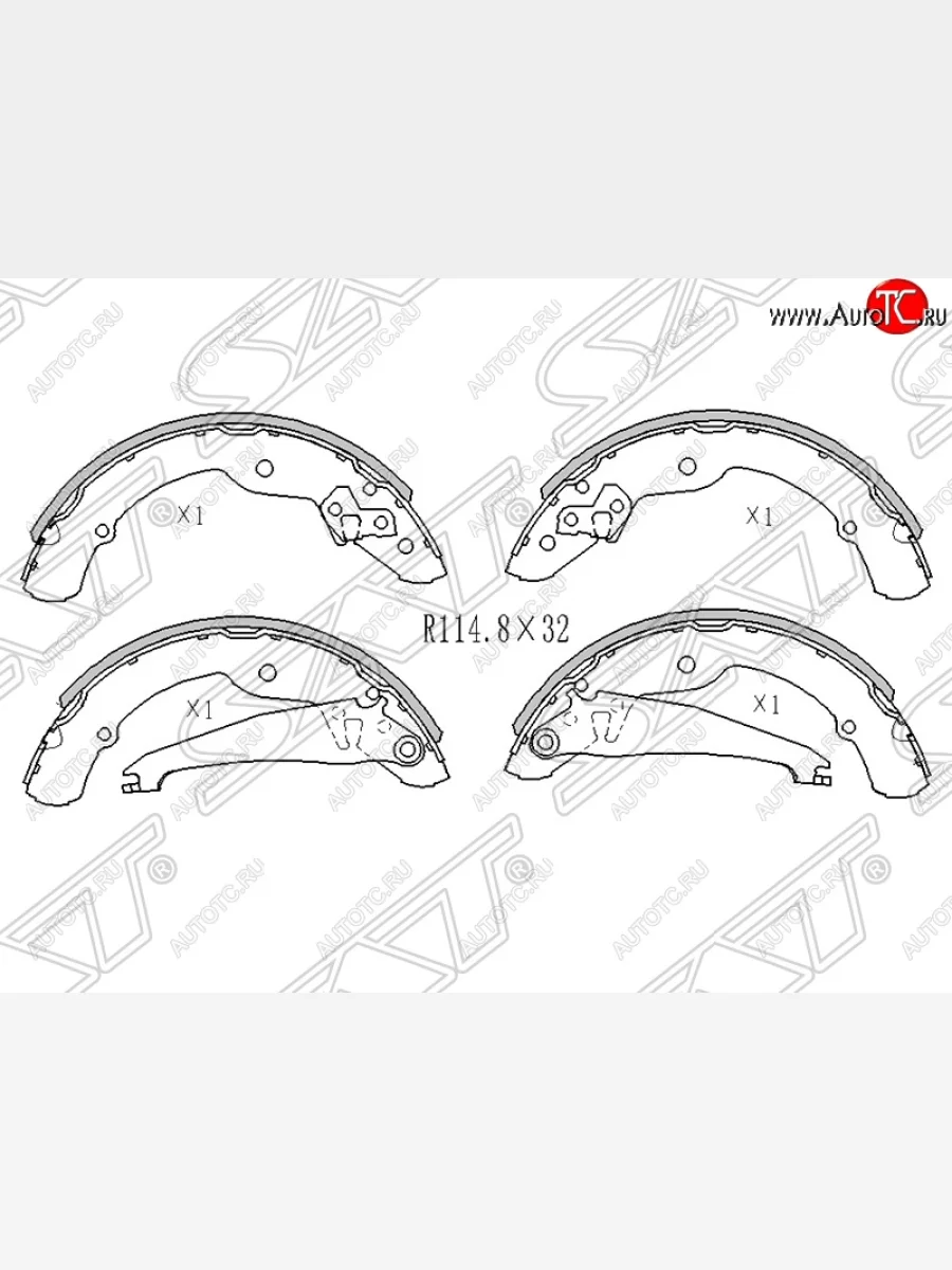 Колодки тормозные SAT (задние) Volkswagen Caddy 2K дорестайлинг (2003-2010)  в Перми Пермском крае