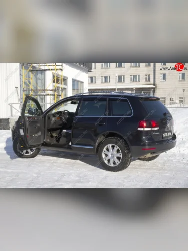 Накладки на внутренние пороги передних дверей RA Volkswagen Touareg  1 GP (2006-2010) рестайлинг