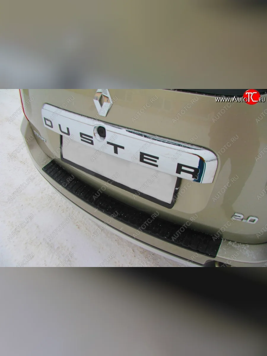 Накладка защитная на задний бампер Yuago Renault Duster HS дорестайлинг (2010-2015)  с доставкой в г. Керчь
