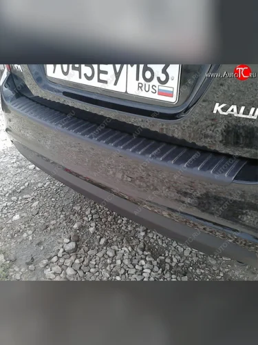 Накладка защитная на задний бампер Yuago Лада ВАЗ Калина 1117 универсал (2004-2013)