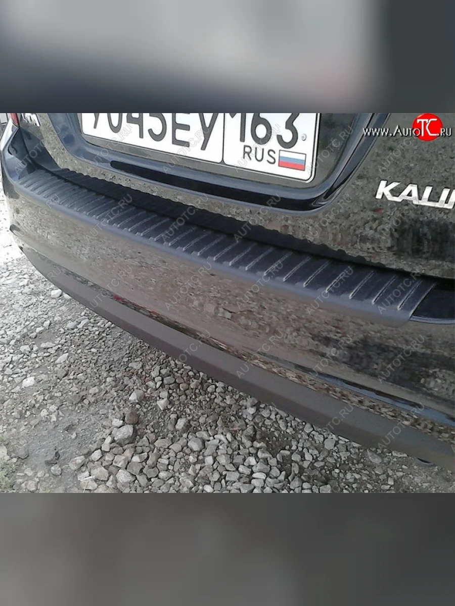 Накладка защитная на задний бампер Yuago Лада ВАЗ Калина 1117 универсал (2004-2013)  в Самаре Самарской области