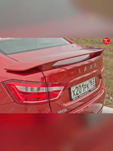 Спойлер Артформ (Окрашенный) Лада ВАЗ Веста 2180 седан дорестайлинг (2015-2023)