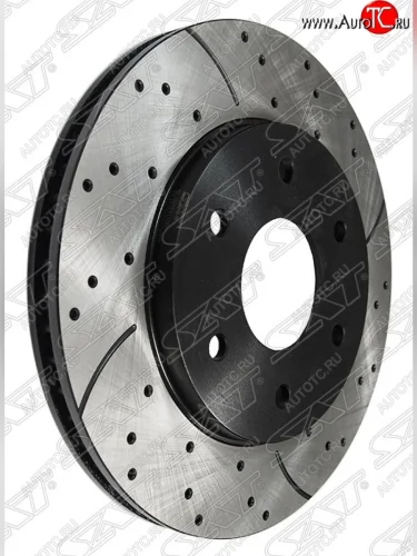 Комплект тормозных дисков SAT (перфорированые, передние, d 350) INFINITI QX56 JA60 рестайлинг (2007-2010)