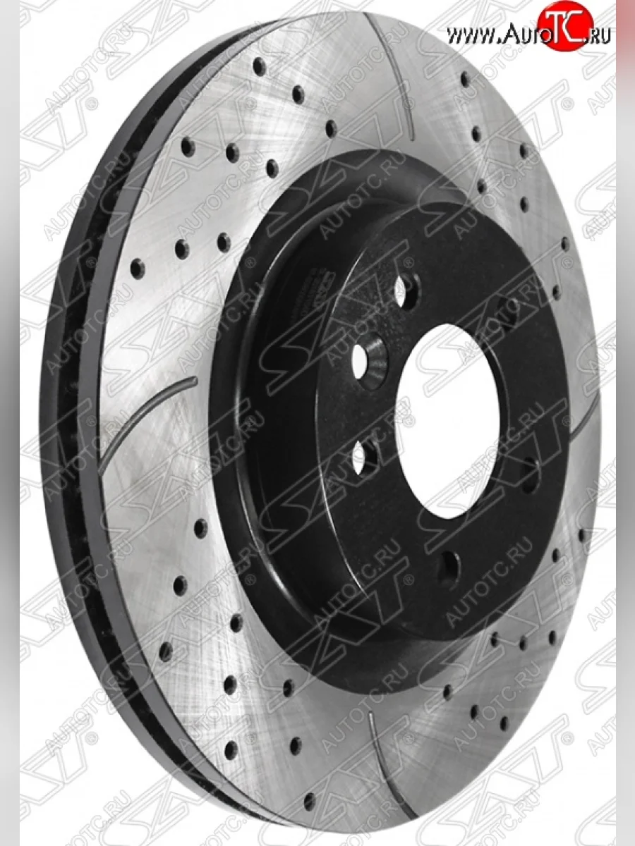 Комплект тормозных дисков SAT (перфорированые) Land Rover Discovery 4 L319 (2009-2016)  с доставкой в г. Керчь