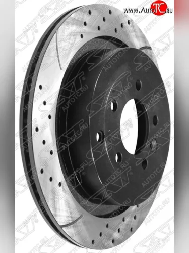 Комплект тормозных дисков SAT (перфорированые, задние, d 350) Land Rover Discovery 4 L319 (2009-2016)