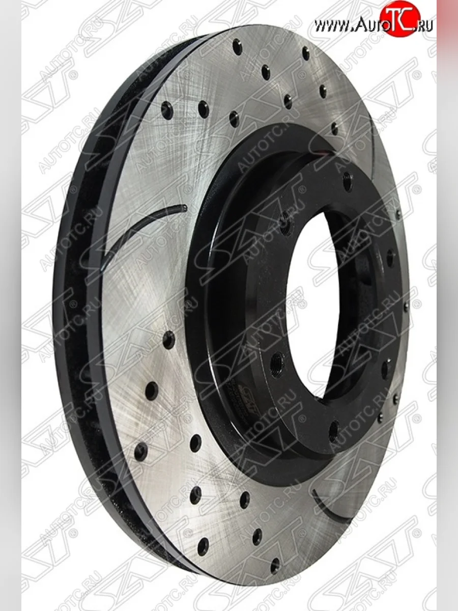 Комплект тормозных дисков SAT (перфорированые, передние, d 311) Toyota Land Cruiser 80 (1989-1997)  в Самаре Самарской области