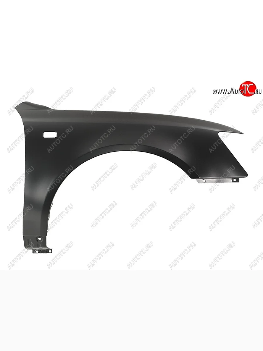 Крыло переднее (с отв. под повторитель, правое) Hyundai Sonata NF дорестайлинг (2004-2008) (Неокрашенное)  в Керчи Республика Крым