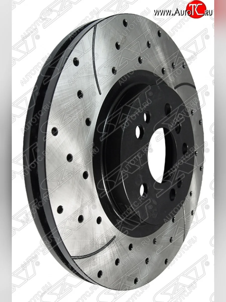 Комплект тормозных дисков SAT (перфорированые, передние, d 330) Mercedes-Benz ML class W166 (2011-2015)  в Керчи Республика Крым