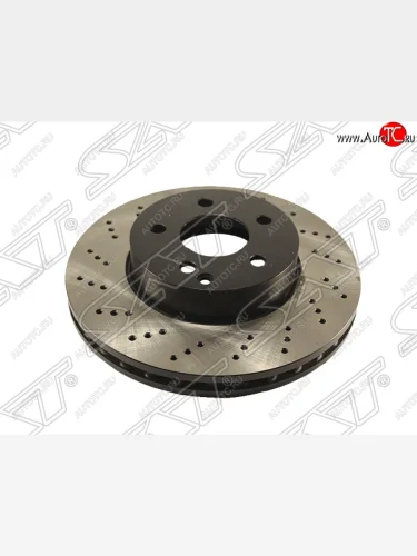 Комплект тормозных дисков SAT (перфорированые, передние Ø295) Mercedes-Benz C-Class  W204 (2007-2011) дорестайлинг седан
