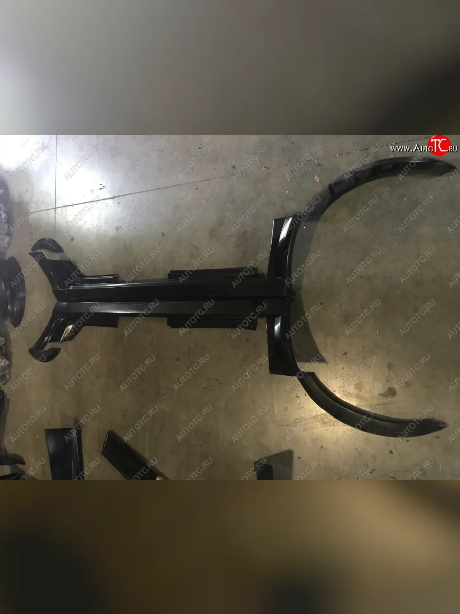 Пластиковые пороги с арками SVS (арки короткие, без захода на бампер) Лада ВАЗ Калина 1118 седан (2004-2013) (Неокрашенные)  в Керчи Республика Крым