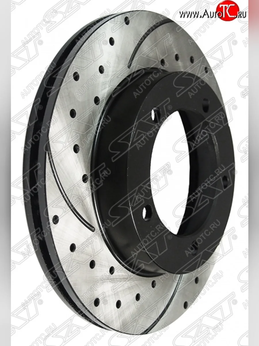 Комплект тормозных дисков SAT (перфорированые, передние, d 288) Mitsubishi Fuso Canter (2000-2007)  в Керчи Республика Крым