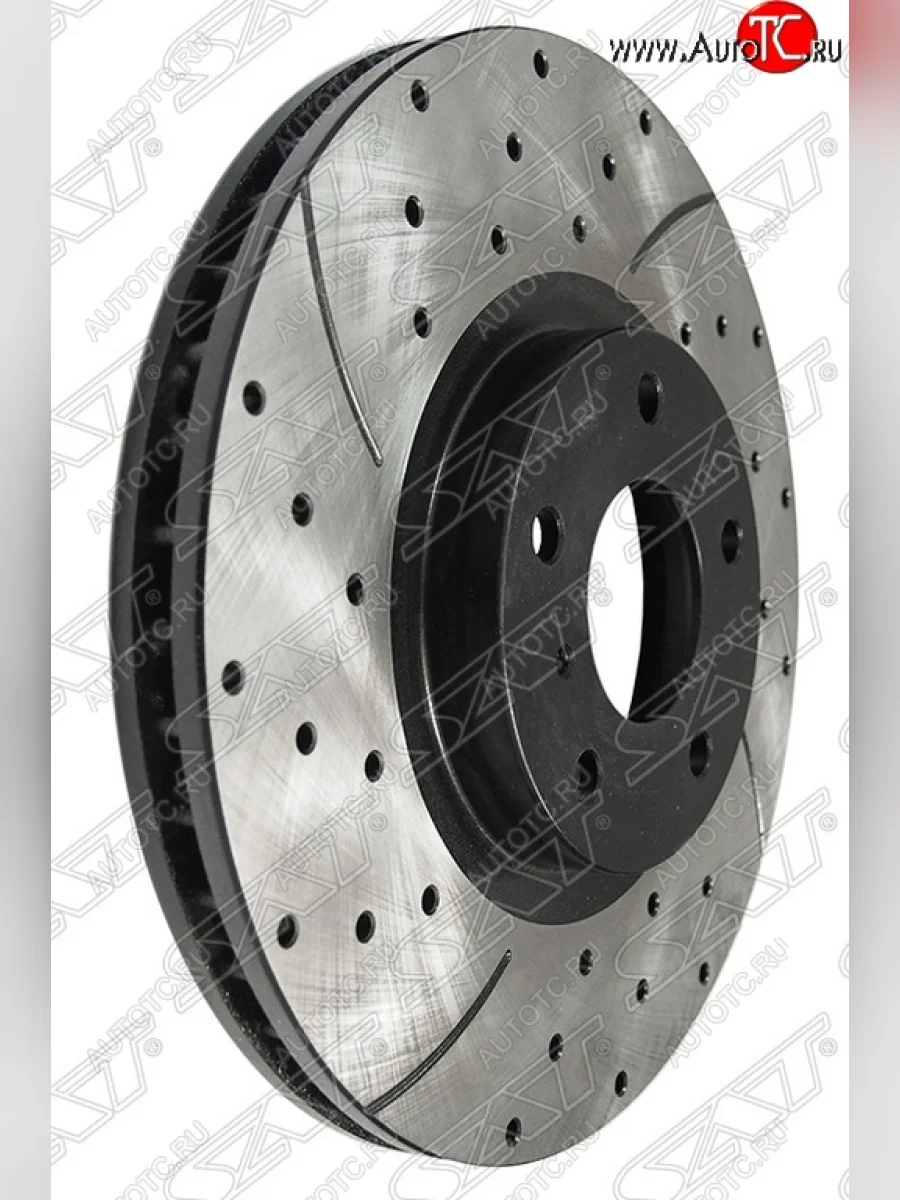 Комплект тормозных дисков SAT (перфорированые, передние, d 320) Nissan Skyline V35 (2001-2007)  в Керчи Республика Крым