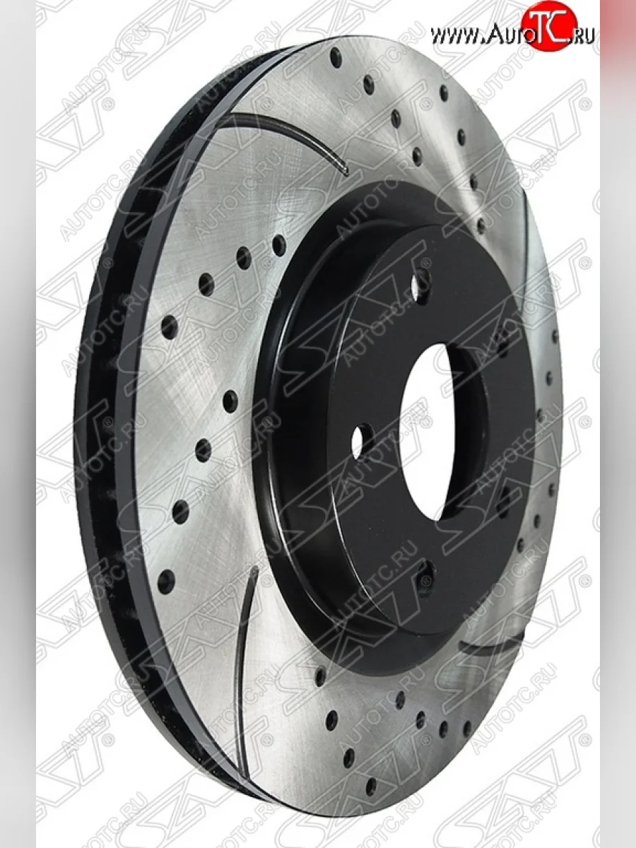 Комплект тормозных дисков SAT (перфорированые, передние, d 296) Renault Koleos Phase 1 (2007-2011)  в Керчи Республика Крым