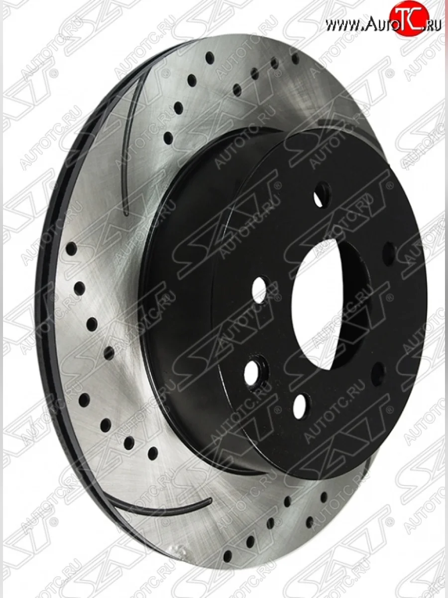 Комплект тормозных дисков SAT (перфорированые, задние, d 292) Renault Koleos 1 Phase 2 (2011-2013)  в Керчи Республика Крым