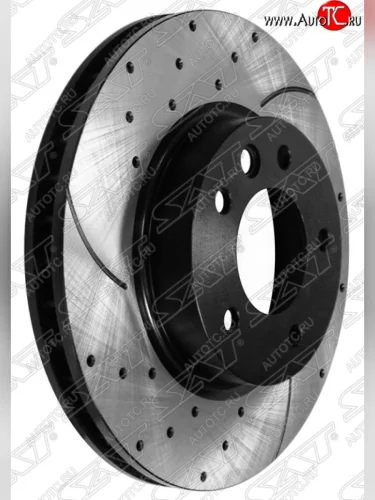 Комплект тормозных дисков SAT (перфорированые, передние, d 330) Porsche Cayenne 955 (2002-2006)