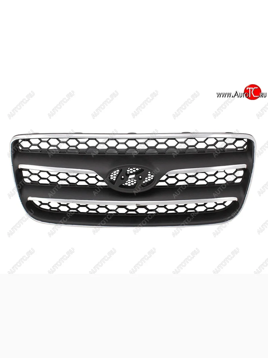 Решетка радиатора SPARD Hyundai Santa Fe CM дорестайлинг (2006-2009) (Неокрашенная)  в Самаре Самарской области