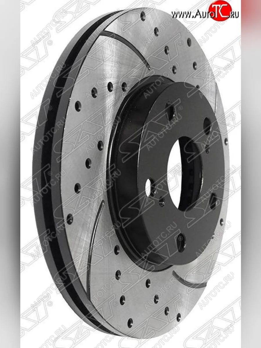 Комплект тормозных дисков SAT (перфорированые)  Toyota  Auris  E180, Corolla  E180  в Самаре Самарской области